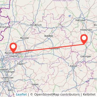 Recklinghausen Einbeck Mitfahrgelegenheit Karte