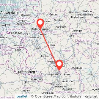 Recklinghausen Bensheim Bahn Karte