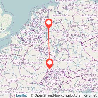 Recklinghausen Mulhouse Bahn Karte