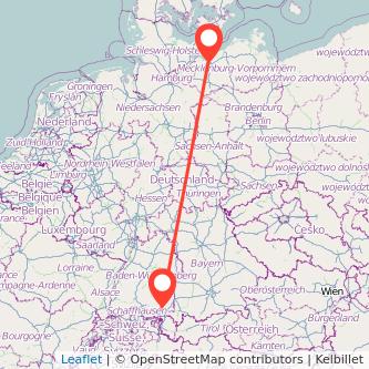 Ravensburg Wismar Bus Karte