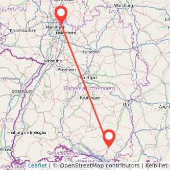 Ravensburg Viernheim Mitfahrgelegenheit Karte