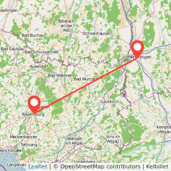 Ravensburg Memmingen Mitfahrgelegenheit Karte