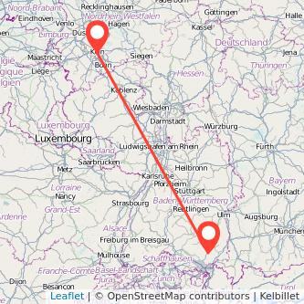 Ravensburg Köln Mitfahrgelegenheit Karte