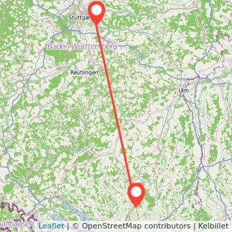 Ravensburg Esslingen Mitfahrgelegenheit Karte