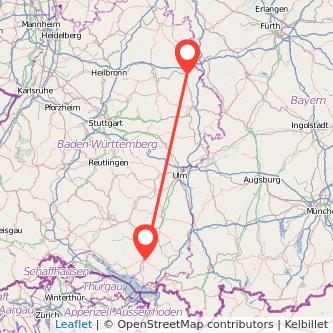 Ravensburg Crailsheim Mitfahrgelegenheit Karte