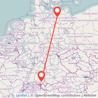Ravensburg Bützow Bahn Karte