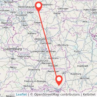 Ravensburg Arnsberg Mitfahrgelegenheit Karte