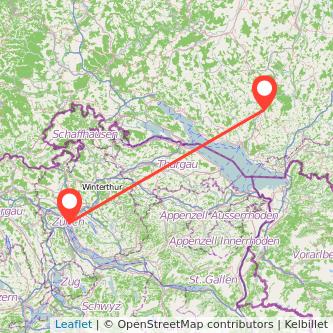 Ravensburg Zürich Mitfahrgelegenheit Karte