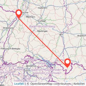 Rastatt Fischen Bahn Karte