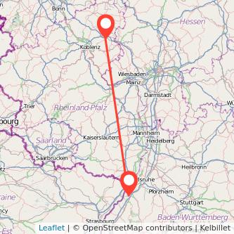 Rastatt Montabaur Bahn Karte