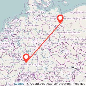 Rastatt Angermünde Bahn Karte