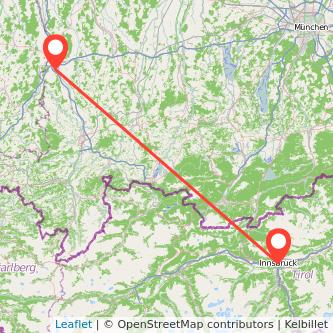 Innsbruck Memmingen Mitfahrgelegenheit Karte
