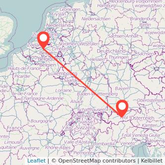 Innsbruck Antwerpen Mitfahrgelegenheit Karte