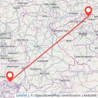 Radolfzell am Bodensee Zittau Mitfahrgelegenheit Karte