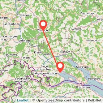 Radolfzell am Bodensee Tuttlingen Bahn Karte