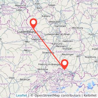 Radolfzell am Bodensee Trier Bahn Karte