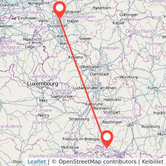 Radolfzell am Bodensee Mülheim an der Ruhr Bahn Karte