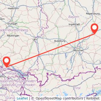 Radolfzell am Bodensee Landshut Mitfahrgelegenheit Karte