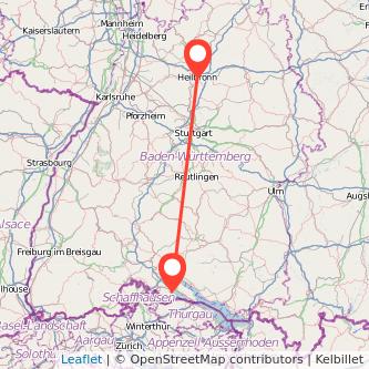 Radolfzell am Bodensee Heilbronn Mitfahrgelegenheit Karte