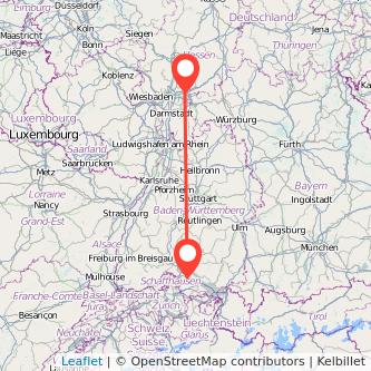 Radolfzell am Bodensee Hanau Bahn Karte