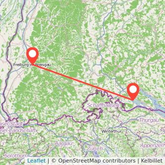 Radolfzell am Bodensee Freiburg im Breisgau Bahn Karte