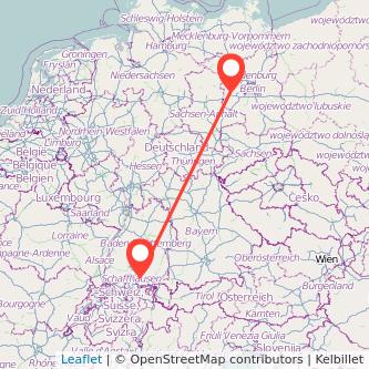 Radolfzell am Bodensee Brandenburg an der Havel Mitfahrgelegenheit Karte