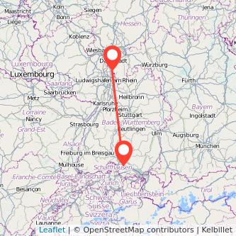Radolfzell am Bodensee Bensheim Bahn Karte