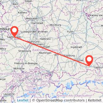 Prien am Chiemsee Saarbrücken Bahn Karte