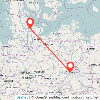 Potsdam Kiel Mitfahrgelegenheit Karte