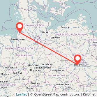 Potsdam Cuxhaven Mitfahrgelegenheit Karte