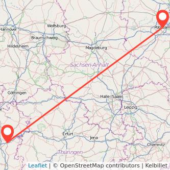 Potsdam Bad Hersfeld Bahn Karte