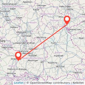 Plauen Offenburg Mitfahrgelegenheit Karte