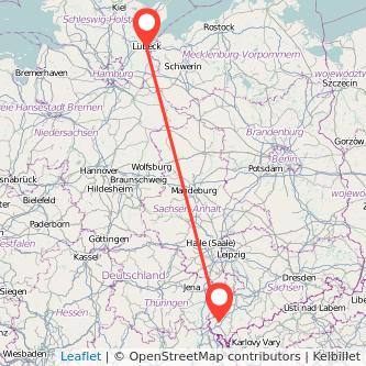 Plauen Lübeck Mitfahrgelegenheit Karte