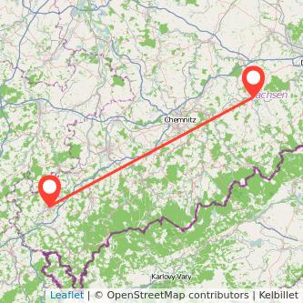 Plauen Freiberg Mitfahrgelegenheit Karte