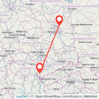 Plauen Bernau bei Berlin Mitfahrgelegenheit Karte