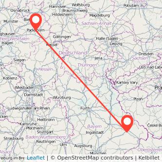 Plattling Paderborn Bahn Karte