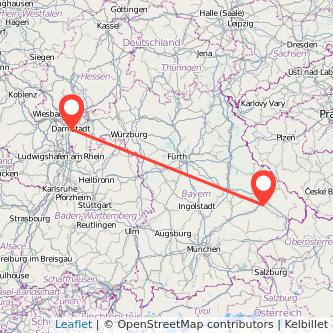 Plattling Darmstadt Bahn Karte