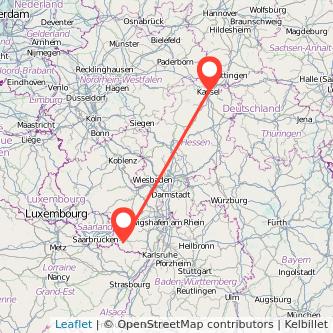 Pirmasens Kassel Mitfahrgelegenheit Karte