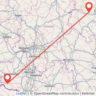 Pirmasens Gotha Mitfahrgelegenheit Karte