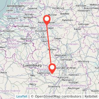 Pirmasens Bochum Mitfahrgelegenheit Karte
