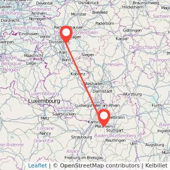 Pforzheim Solingen Bahn Karte