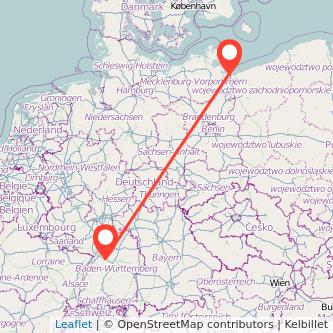 Pforzheim Bansin Seebad Bahn Karte