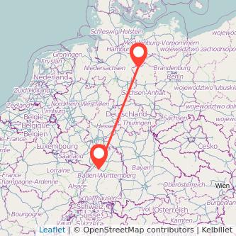 Pforzheim Salzwedel Bahn Karte