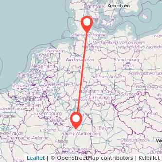 Pforzheim Rendsburg Bahn Karte