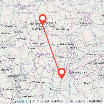 Peine Bayreuth Mitfahrgelegenheit Karte