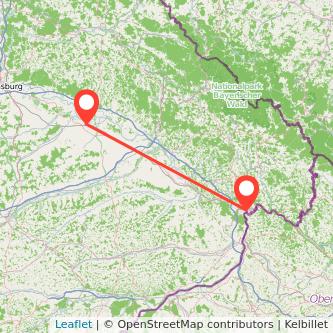 Passau Straubing Mitfahrgelegenheit Karte