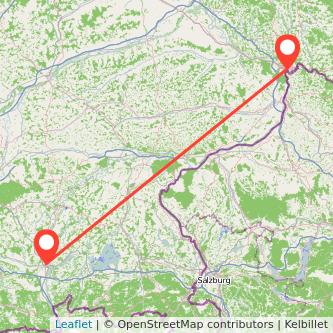 Passau Rosenheim Mitfahrgelegenheit Karte