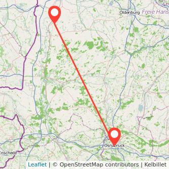 Papenburg Osnabrück Mitfahrgelegenheit Karte
