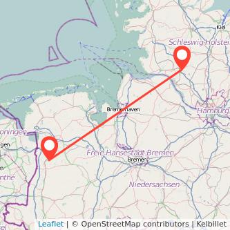 Papenburg Itzehoe Bahn Karte
