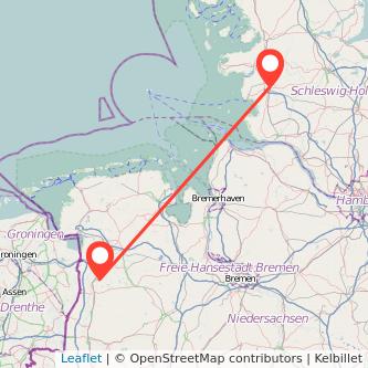 Papenburg Heide Bahn Karte
